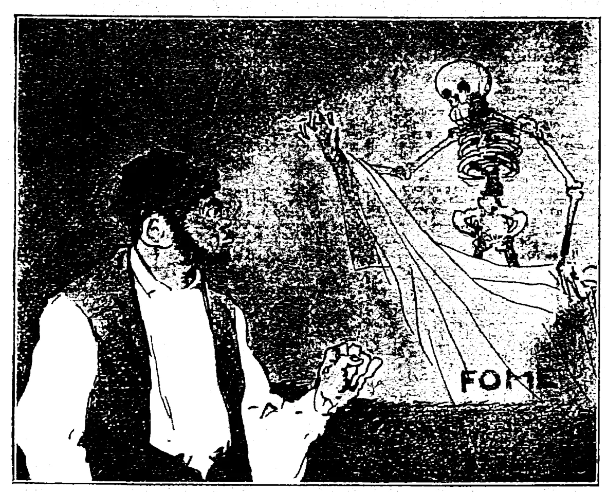 "O Milagre" - cartoon in O Século Cómico, 29 October 1917: Book scan