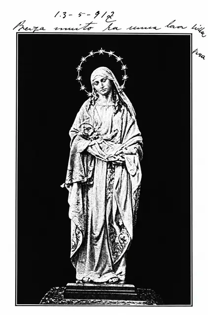Postcard of Our Lady from Casa Monteiro, Porto, 1918