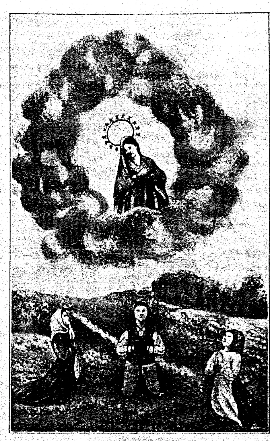 Holy card of Our Lady of Peace distributed at the Cova da Iria, 13 October 1917: Book scan