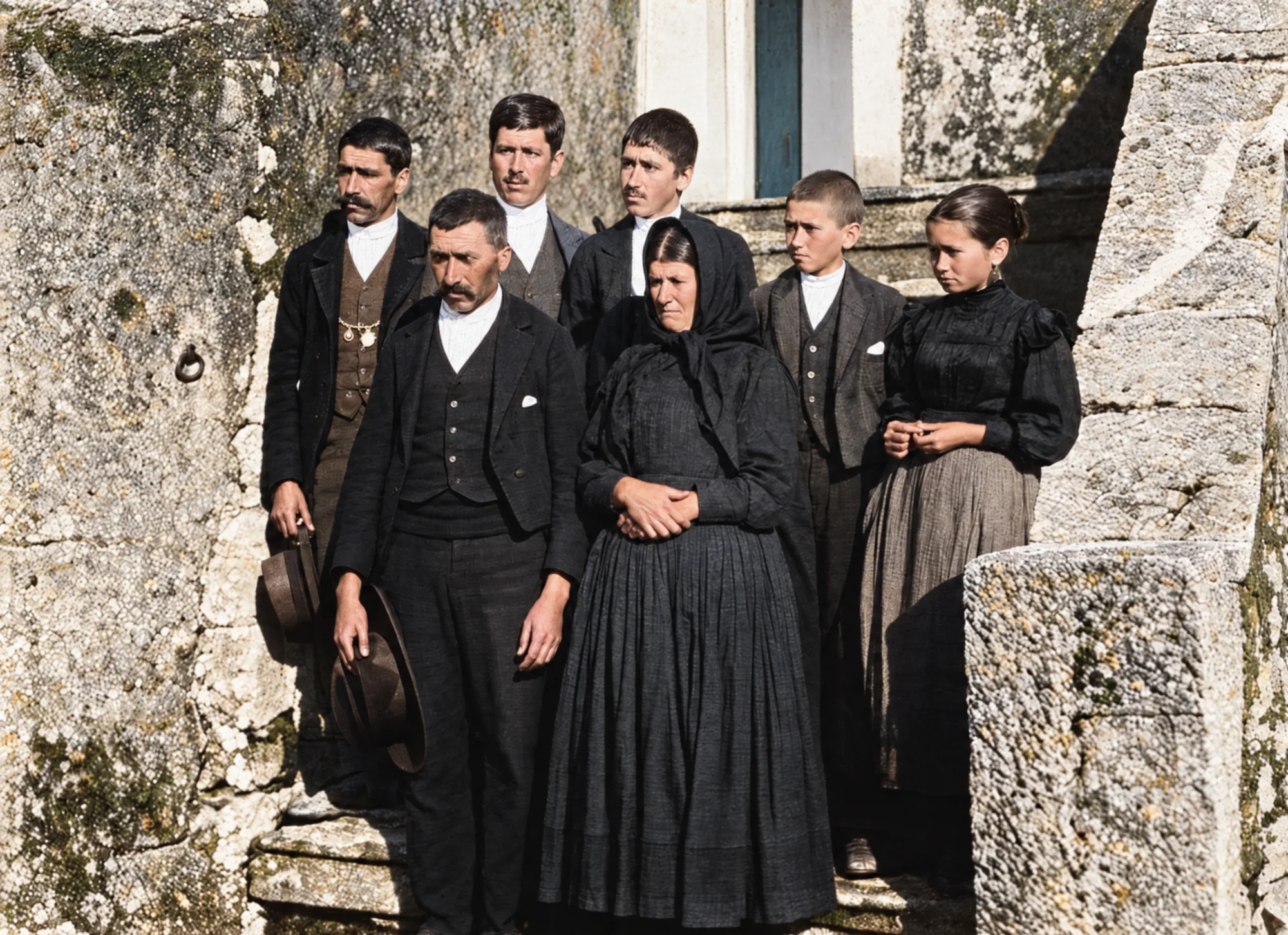 The Marto family, before May 1920: Colour (AI)