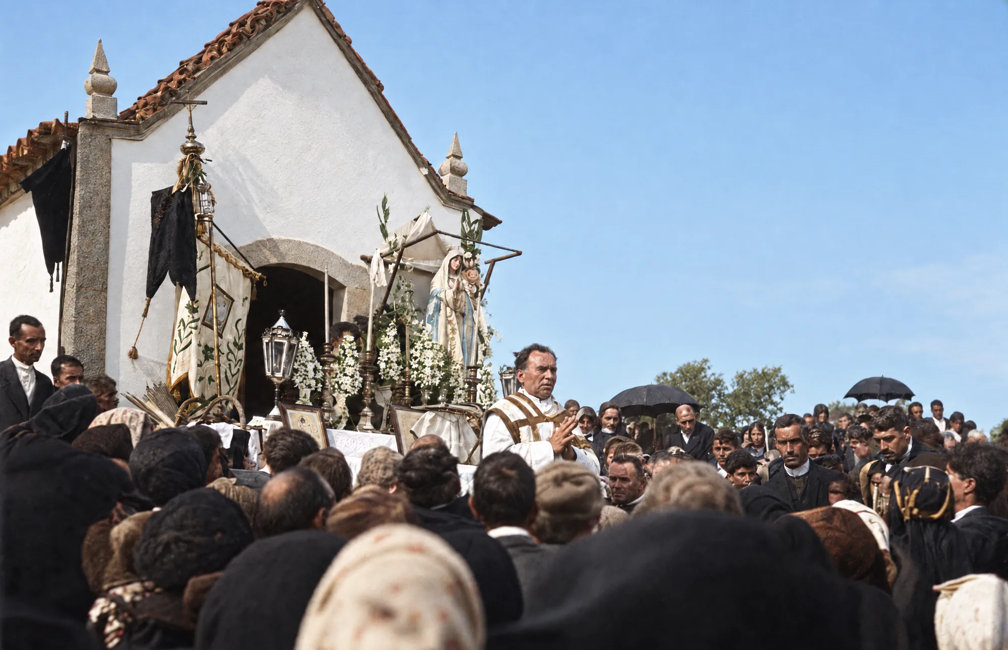 The first Mass at the Cova da Iria, 13 October 1921: Colour (AI)