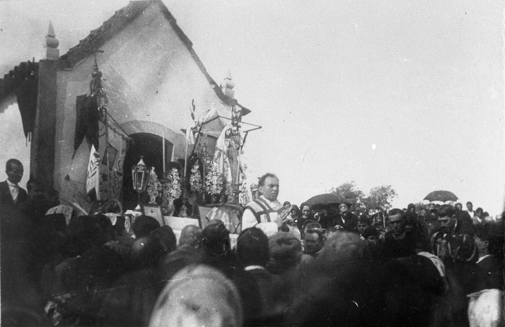 The first Mass at the Cova da Iria, 13 October 1921: Archive print