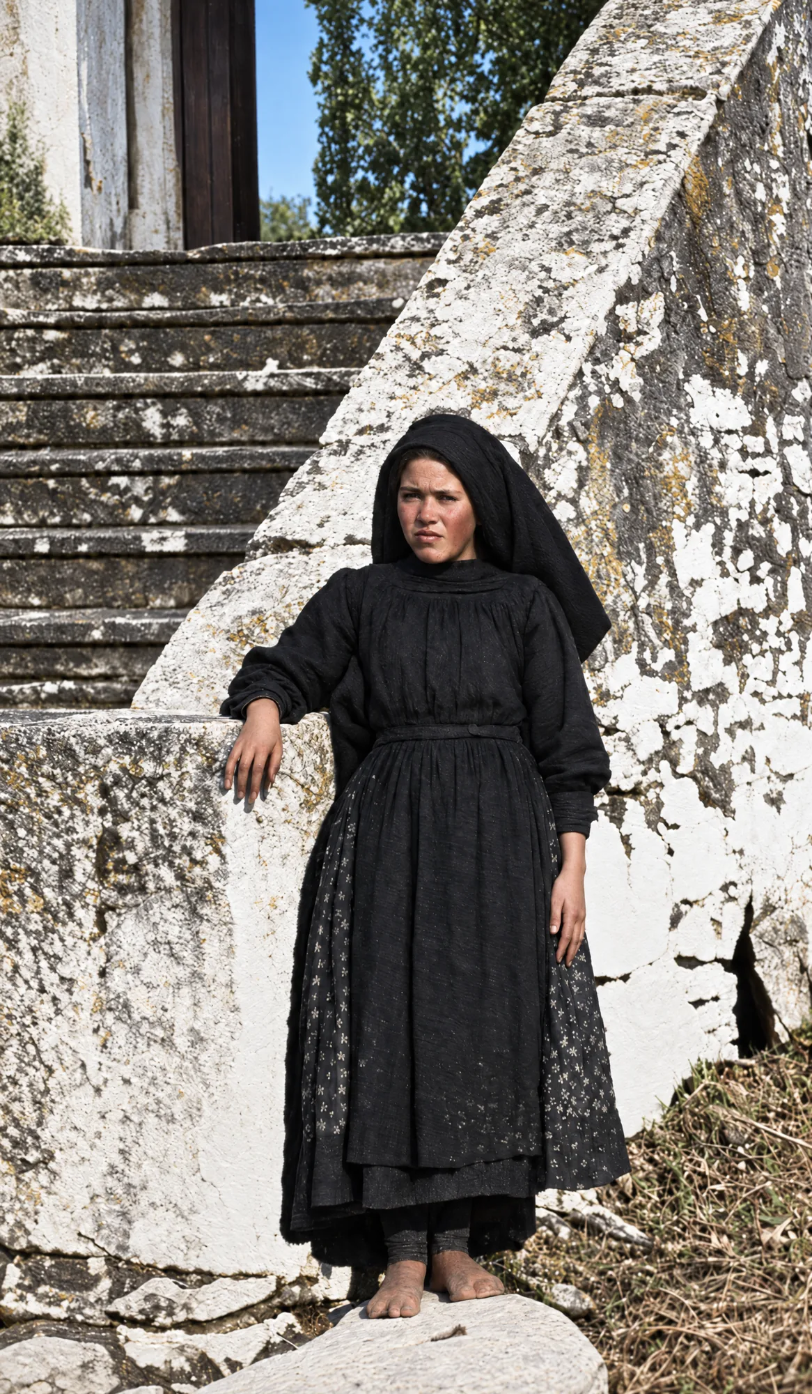 Lúcia em Aljustrel, 1921: Cor (IA)