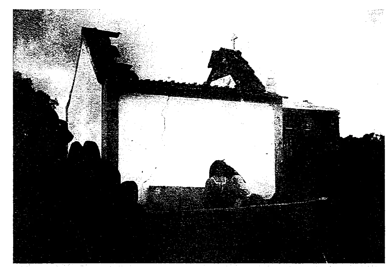 The Chapel of the Apparitions after the bombing of 6 March 1922: Book scan