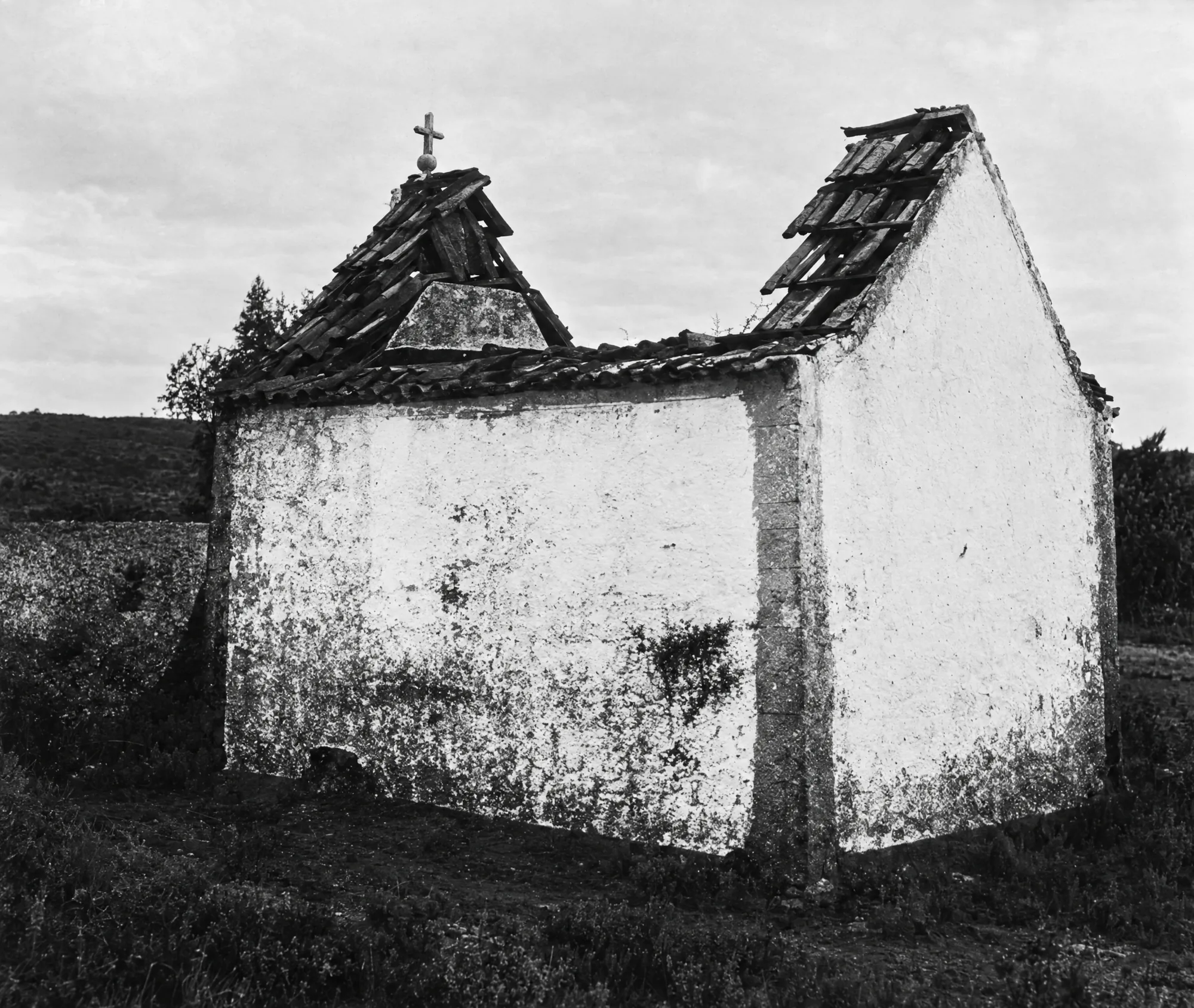 The dynamited Chapel of the Apparitions, March 1922: Restored (AI)